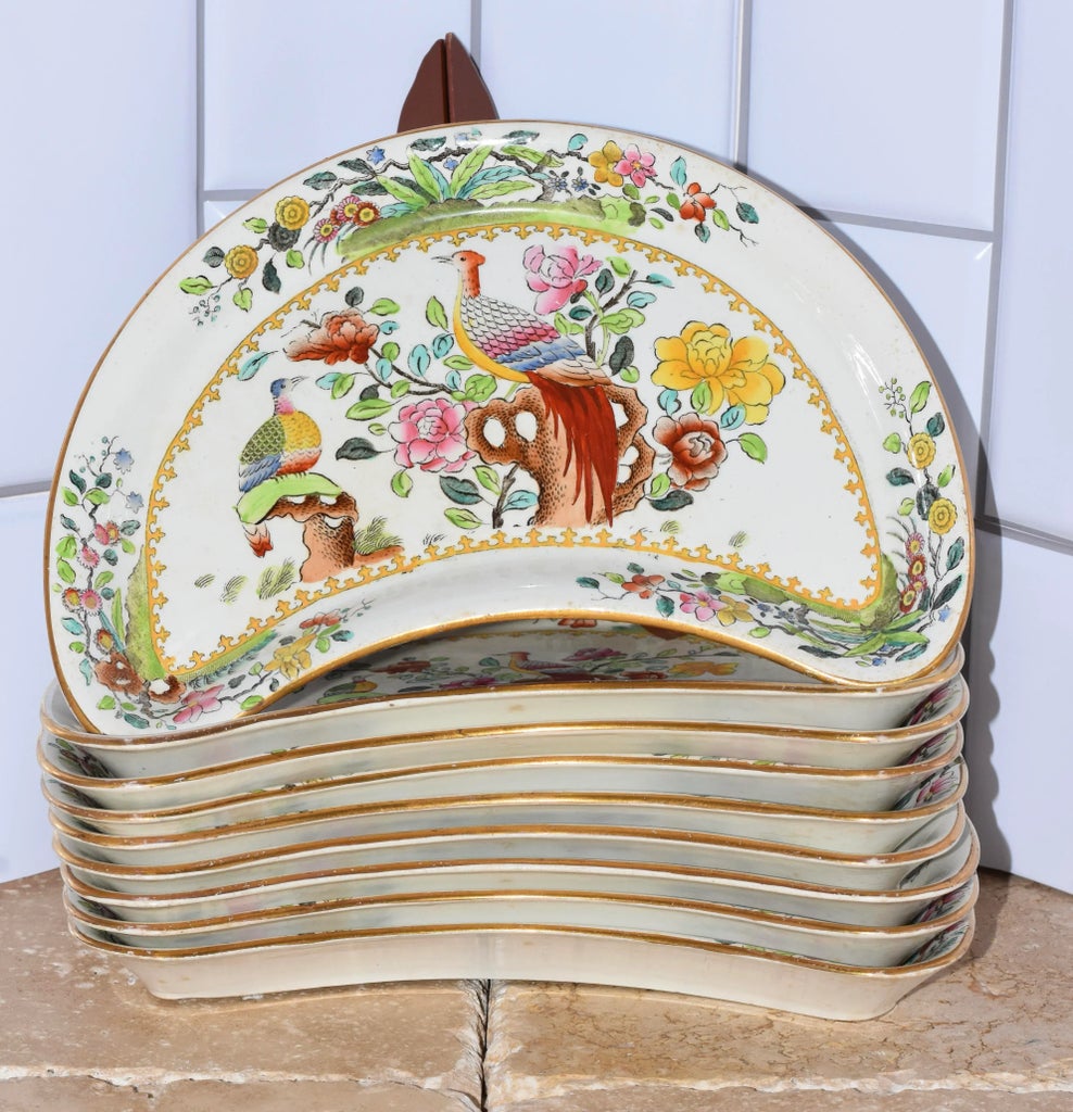Circa 1900s Spode Copeland T. Goode & Co Flowers & Pheasant Birds