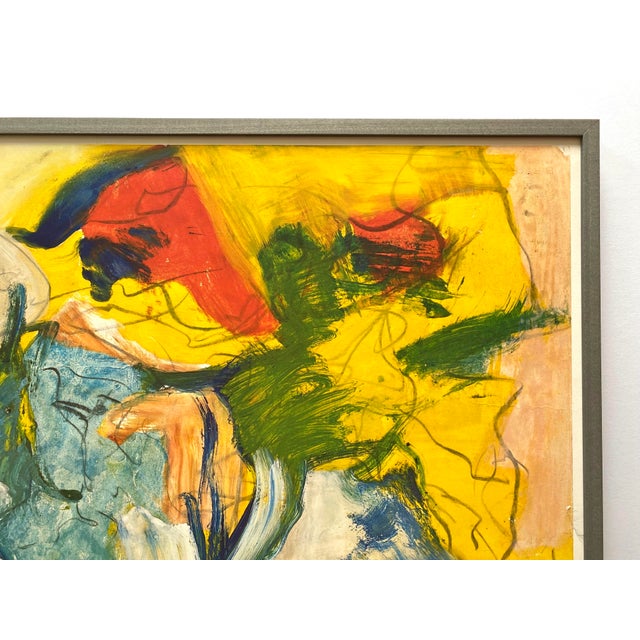 Willem De Kooning Vintage 1981 Abstract Expressionist Lithograph Print Framed Extra Large Exhibition Poster " East Hampton Garden Party " 1976 For Sale - Image 9 of 12
