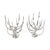 Polished stainless steel swivel chandeliers with reconfigurable shapes to suit any arrangement. Designed by Xavier Féal...