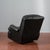 Reclining Black Leather Armchair For Sale - Image 9 of 18