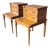 Pair Antique French Neoclassical 1930s Satinwood Mahogany Bedroom Night Tables ~ as Is ~ For Sale