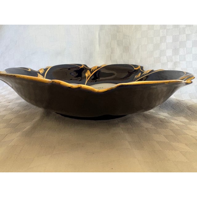 Ceramic Mid 20th Century Hand Painted German Serving Bowl For Sale - Image 7 of 10