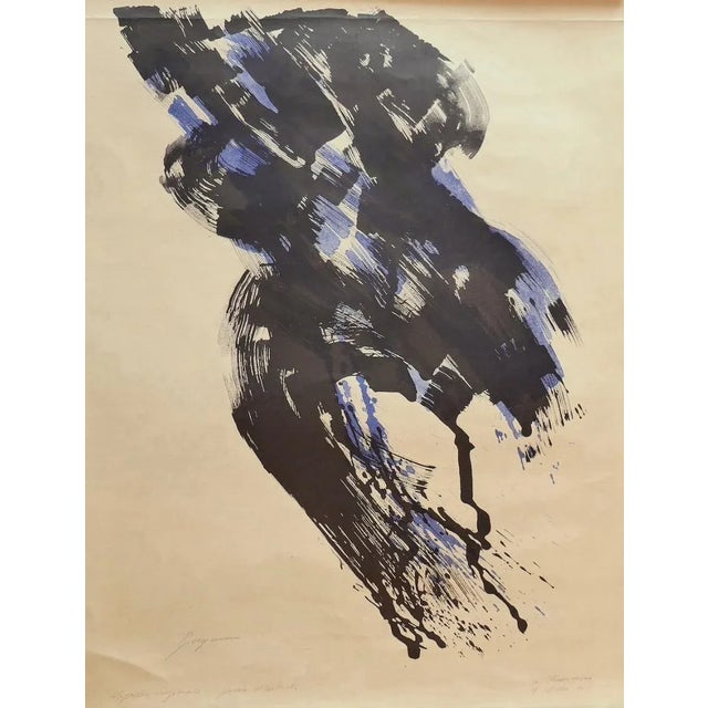 Composition is an original lithograph on paper realized by danilo bergamo in 1963. Artist's proof. Good conditions except...