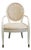 Century Furniture Villa Domain Collection Neoclassical Art Deco Maple Round Lattice Back Dining Arm Chair For Sale