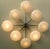 Fabio Ltd 21st Century Otto Satin Nickel Glossy White Murano Glass Flush Mount by Fabio LTD For Sale - Image 4 of 6