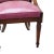 1920s Regency Mahogany Dining Chairs Set of 4 Rose Upholstered Seats For Sale - Image 12 of 18