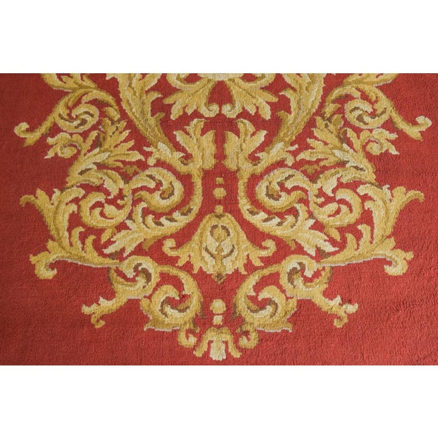 Large Vintage Handwoven Spanish Rug, 1950s For Sale - Image 6 of 14