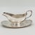 Vintage silver-plated gravy boat by the renowned Gorham Silver Company. Crafted in their timeless "Colonial" pattern, this...