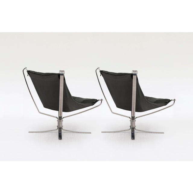 Vatne Møbler Set of Vintage Falcon Chairs by Sigurd Ressell for Vatne Møbler, 1970s For Sale - Image 4 of 10