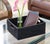 Coffee Artifacts Rattan Rectangular Basket with Cutout Handles in Tudor Black - 14" For Sale - Image 8 of 10
