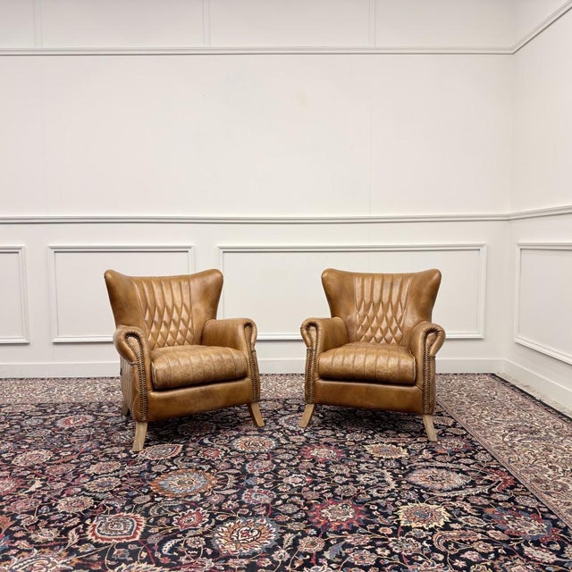 Vintage Aviator Armchair in Sheep Leather, Set of 2 For Sale - Image 11 of 11