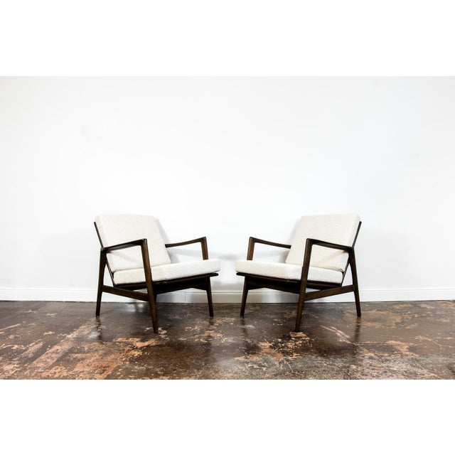 Beige Vintage Armchairs from Swarzędzkie Fabryki Mebli, 1960s, Set of 2 For Sale - Image 8 of 17