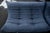 Refurbished 5-piece togo sofa set – navy blue microfiber pre-owned, independently refurbished and professionally...
