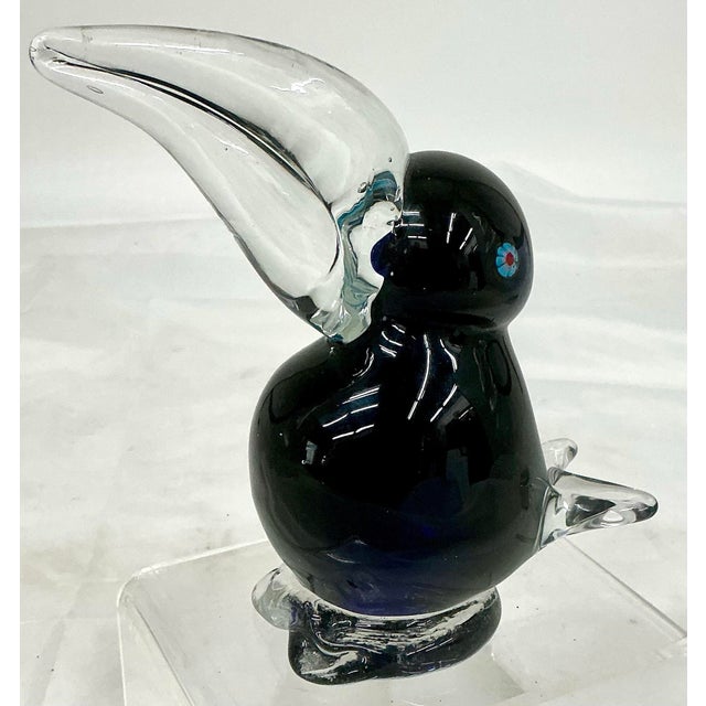 Vintage Murano Style Hand Blown Toucan Bird Figurine For Sale - Image 4 of 8