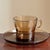 Mid-Century Modern 1970s French Mid-Century Modern Glass Coffee Cups — Set of 6 For Sale - Image 3 of 10
