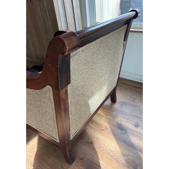 Traditional 1920’s Revival lounge Armchair For Sale - Image 3 of 3