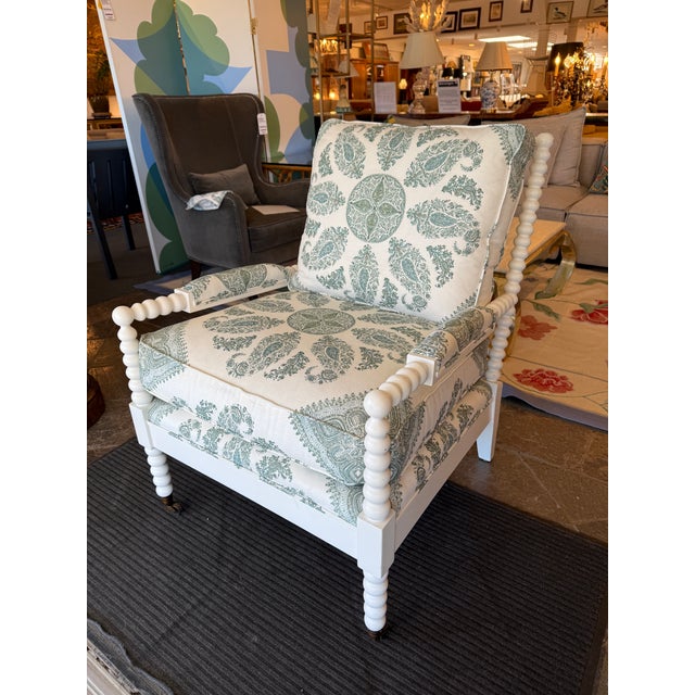 Shabby Chic Margaret Ash Home & Highland House Bespoke Spindle Chair, Model 8055 For Sale - Image 3 of 12