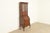 A beautiful Georgian or Queen Anne style bureau with drop front secretary desk and bookcase hutch top By Ethan Allen USA,...
