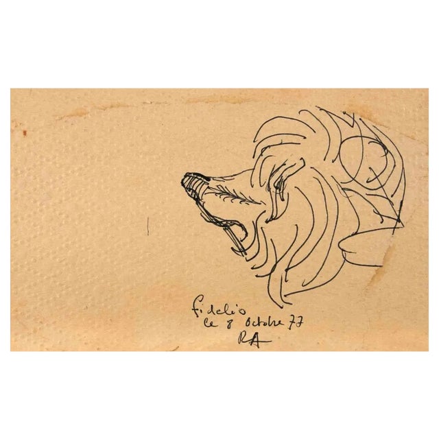 Reynold Arnould, Fidelio, 1977, Drawing For Sale