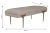 Brno White Waived Velvet Bench For Sale - Image 4 of 6