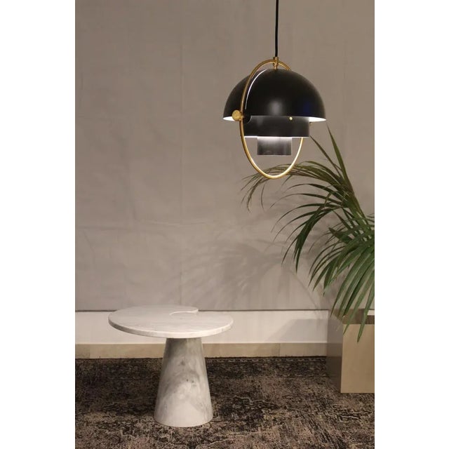 White Italian Coffee Table in Carrara Marble, 1970s For Sale - Image 8 of 11