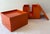 Vintage Japanese Orange Lacquerware Coaster Set - 6 pcs with Box For Sale In Cincinnati - Image 6 of 9