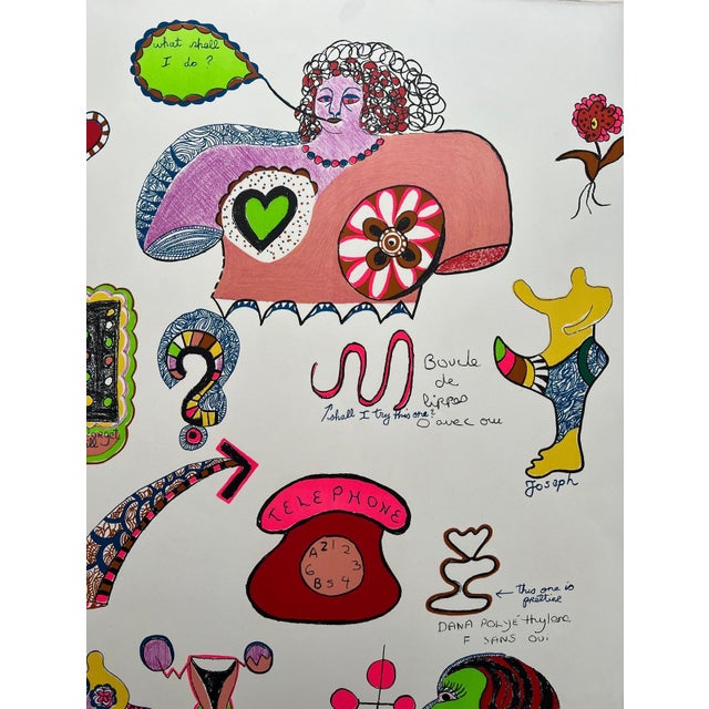 Modern Niki de Saint Phalle, Pills, 1970s, Lithograph For Sale - Image 3 of 5