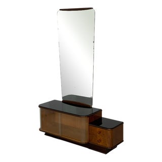 Art Deco Mirror with Chest of Drawers For Sale