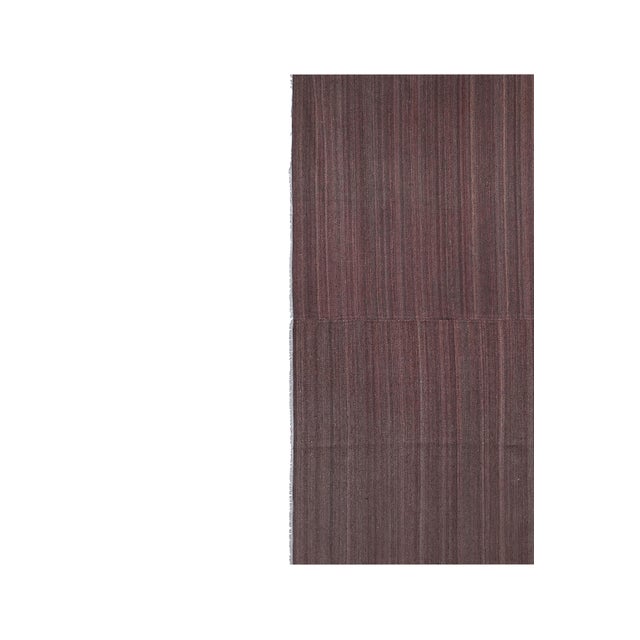 Decorative Striped Turkish Kilim Rug 9' X 10'8'' For Sale - Image 4 of 10