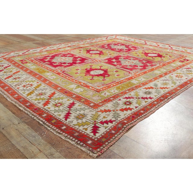 Vintage Turkish Oushak Rug with Modern Style - 06'01 x 07'10 For Sale - Image 4 of 10