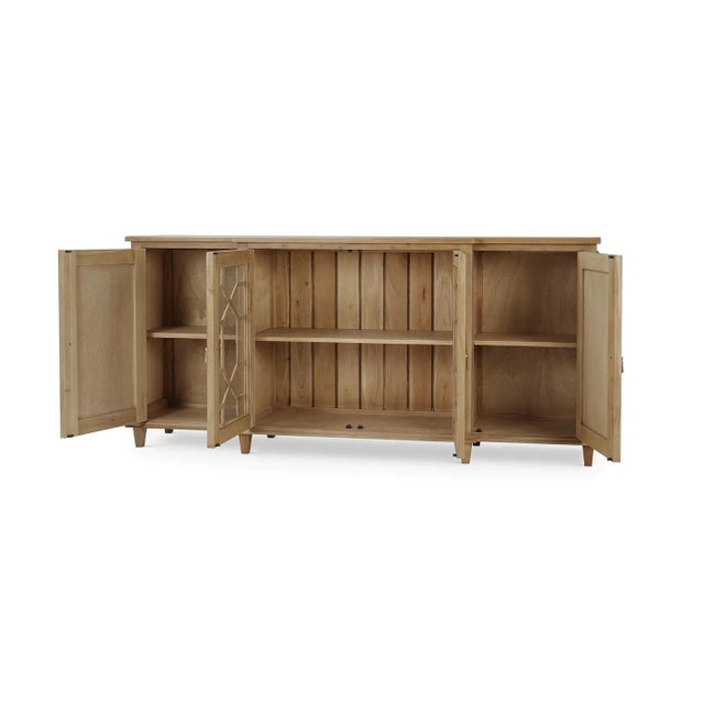 2020s Mid Century Style Credenza - Fruitwood Finish For Sale - Image 5 of 12