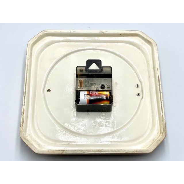 Ceramic Ceramic Kitchen Wall Clock from WLH, 1960s For Sale - Image 7 of 8
