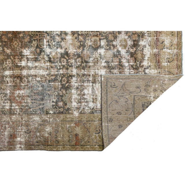Elevate your interior with the quiet luxury and soul of this Antique Mahal Hand-Knotted Wool Rug. Highly sought after by...
