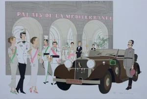 Denis-Paul Noyer, Palais de la Méditerranée, Lithograph