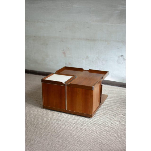 Modular low table by bernini – 1960s product details made of wood and metal details in lacquered laminated wood...