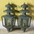 Antique/Vintage Pair of Solid Brass Patina Exterior Wall Lanterns / Sconces For Sale - Image 15 of 18