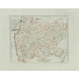 Antique Map of Sneek and Bolsward in Friesland, 1791 For Sale