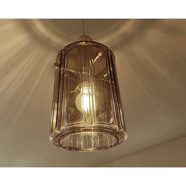 Vintage Pendant Lights in Glass from Glashütte Limburg, 1970s, Set of 2 For Sale - Image 12 of 18