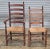 Set of 6 Antique New England Ladderback Style Dining Chairs With Rush Seats For Sale In Cleveland - Image 6 of 8