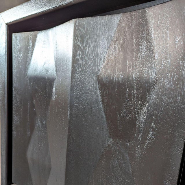 West Elm Carved Pattern Media Unit For Sale - Image 10 of 10