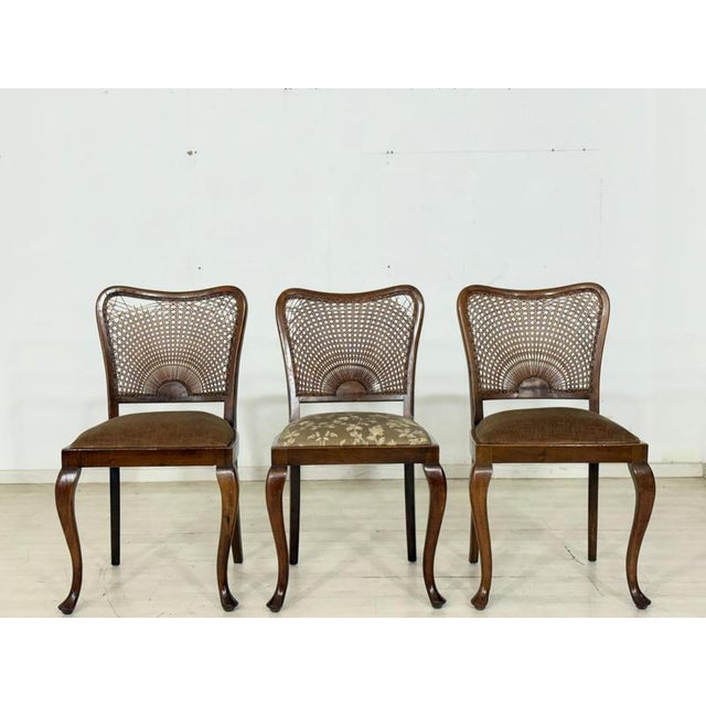 1920s Vintage Chippendale Chairs, 1920, Set of 3 For Sale - Image 5 of 8