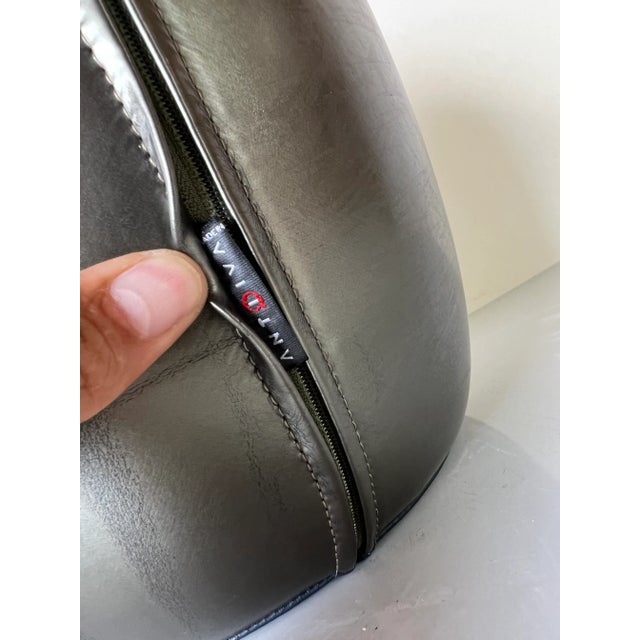 Postmodern 80's Postmodern Italian Leather Sculpture For Sale - Image 3 of 11