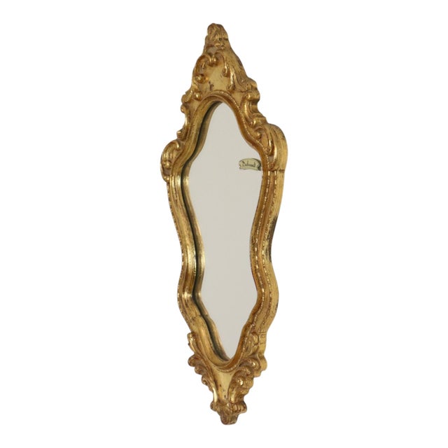 Small Baroque Crested Mirror in Gold Leaf Gilt from Deknudt, 1960s For Sale - Image 13 of 18