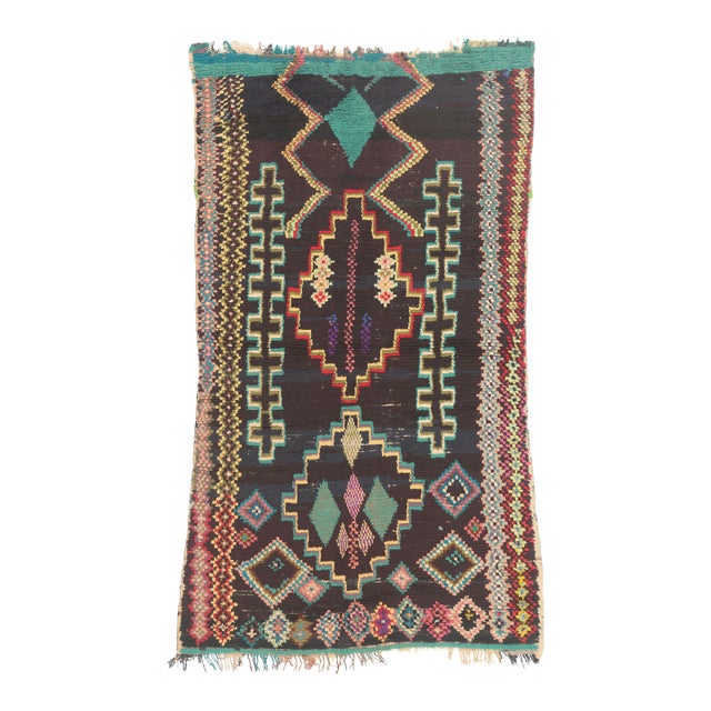 Vintage Azilal Moroccan Rug, 04'00 X 07'01 For Sale