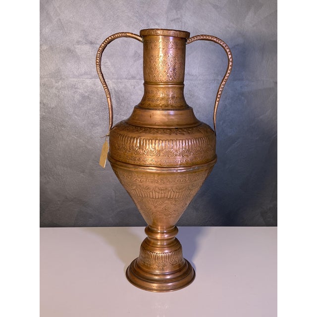 Chiseled and Embossed Copper Amphora, 1890s For Sale - Image 17 of 17