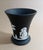 Mid-Century Modern Vintage MCM Wedgwood Black Basalt Jasperware Vase For Sale - Image 3 of 5