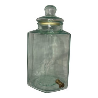 Large Glass Italian Beverage Dispenser For Sale