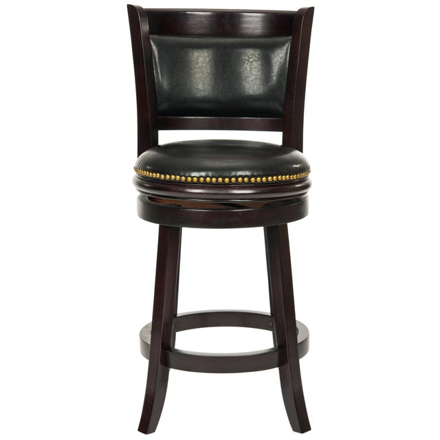 2020s Swivel Counter Stool, Cappuccino & Black For Sale - Image 5 of 5
