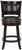 2020s Swivel Counter Stool, Cappuccino & Black For Sale - Image 5 of 5