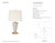 Thomas O'Brien by Visual Comfort Signature Luxor Medium Table Lamp in Alabaster and Hand-Rubbed Antique Brass with Linen...